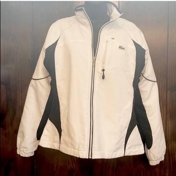 Lacoste Jackets & Blazers - Lacoste white and black puffer jacket